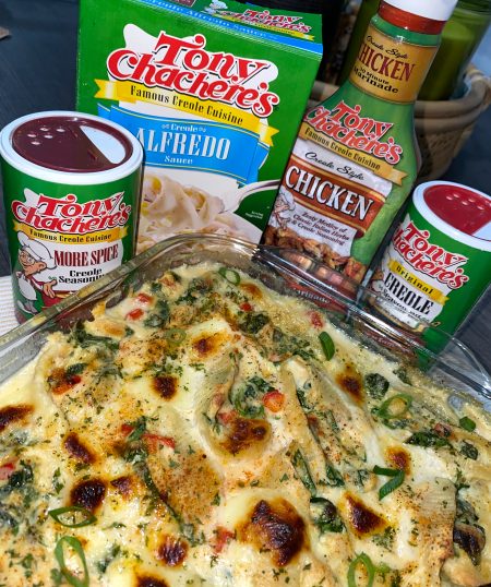 Creole Chicken Alfredo Stuffed Shells