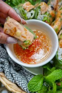 Creole Salmon Spring Rolls 4