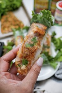 Creole Salmon Spring Rolls