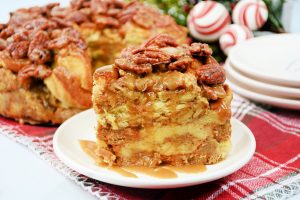 Praline Honey Bread Pudding