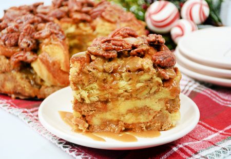 Praline Honey Bread Pudding