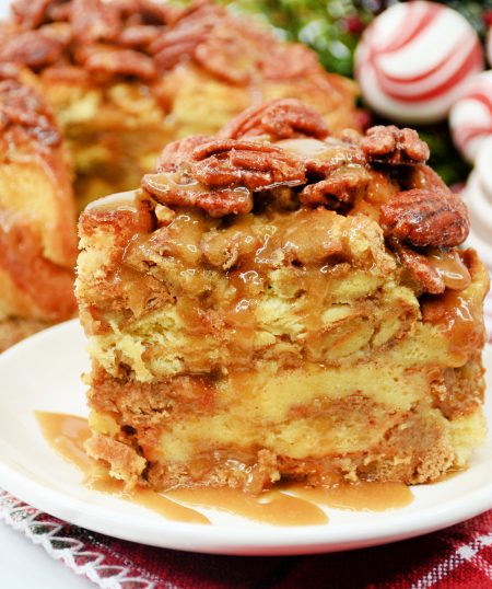 Praline Honey Bread Pudding