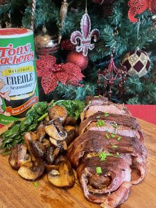 Creole Bacon Wrapped Beef Tenderloin