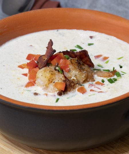 Creole Shrimp & Bacon Bisque