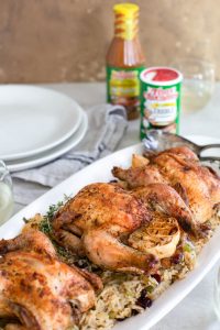 Roasted Cornish Hens with Festive Rice Stuffing 1