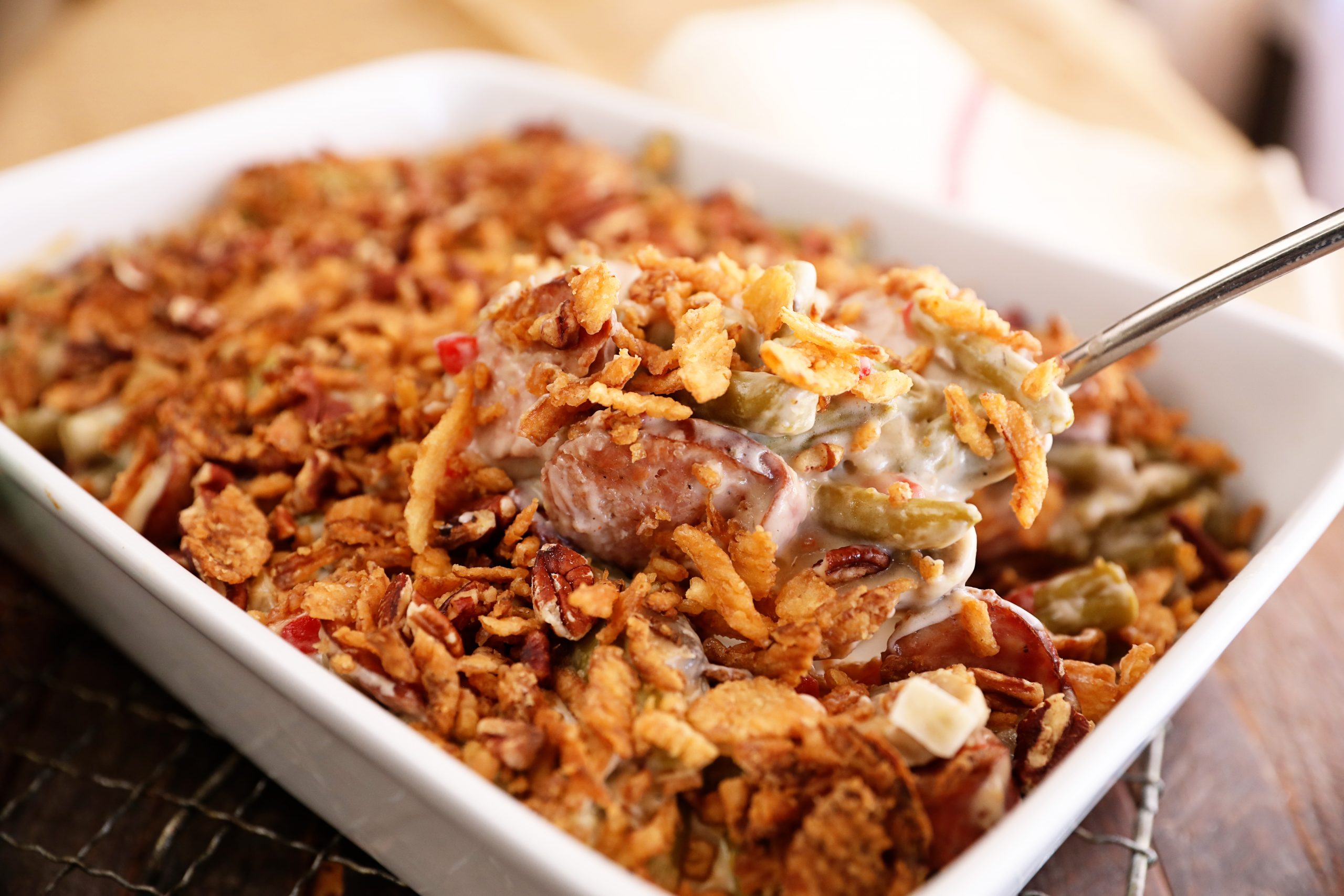 Crunchy Creole Green Bean Casserole 2