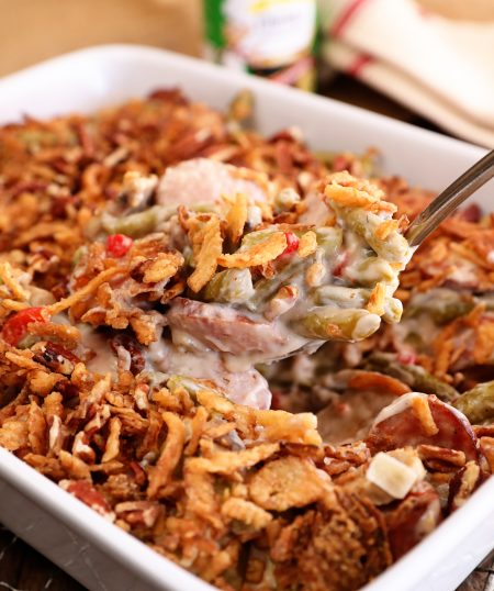 Crunchy Creole Green Bean Casserole