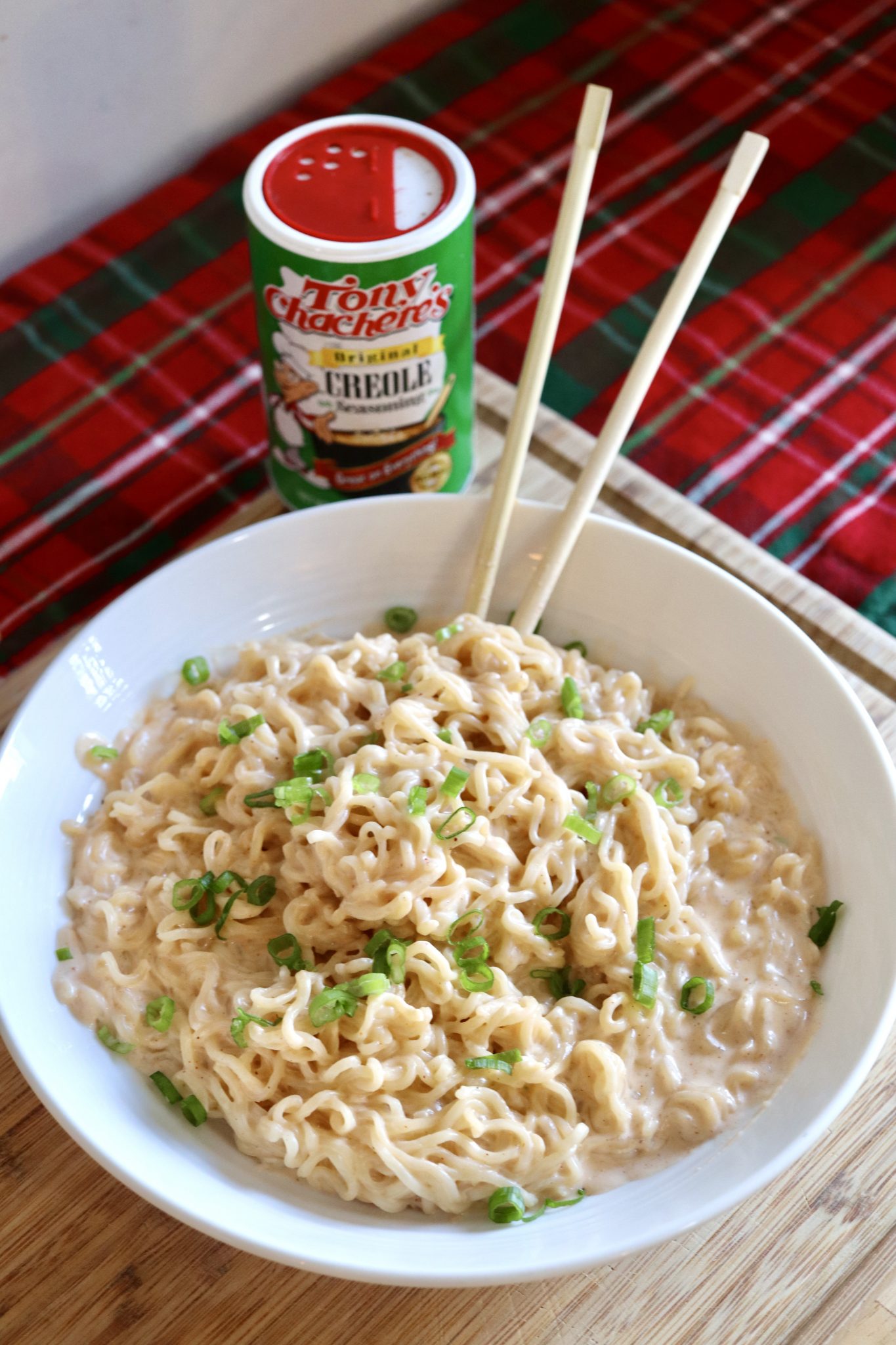 Cheesy Cajun Ramen Tony Chachere's