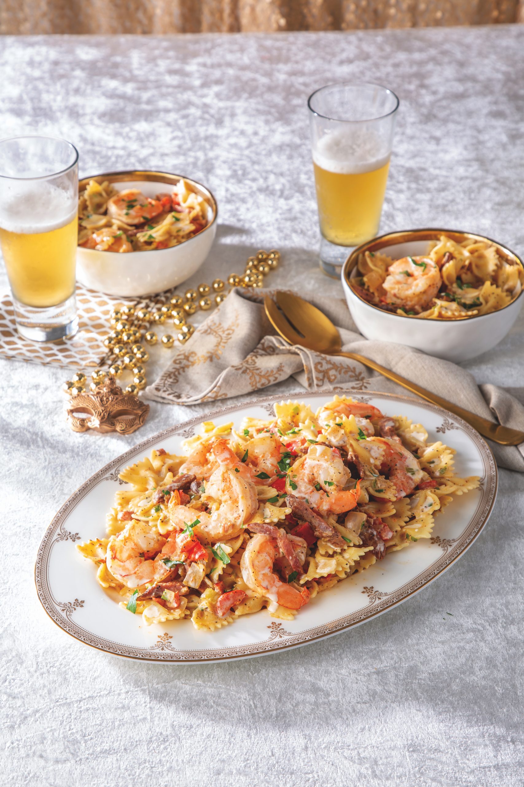 Creamy Shrimp and Tasso Pasta