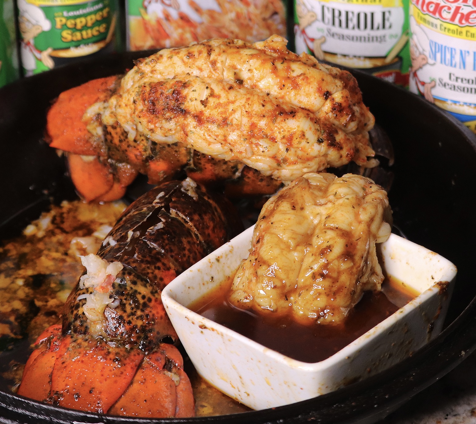 Lobster Tail w/ Cajun Butter Dipping Sauce