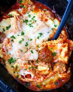 Cheesy Ravioli & Meatball Casserole 2