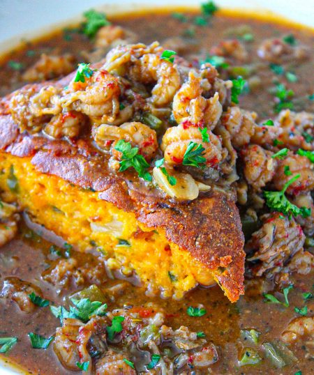 Creole Crawfish Cornbread