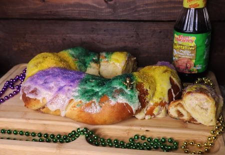 Apple & Cream Cheese Filled King Cake