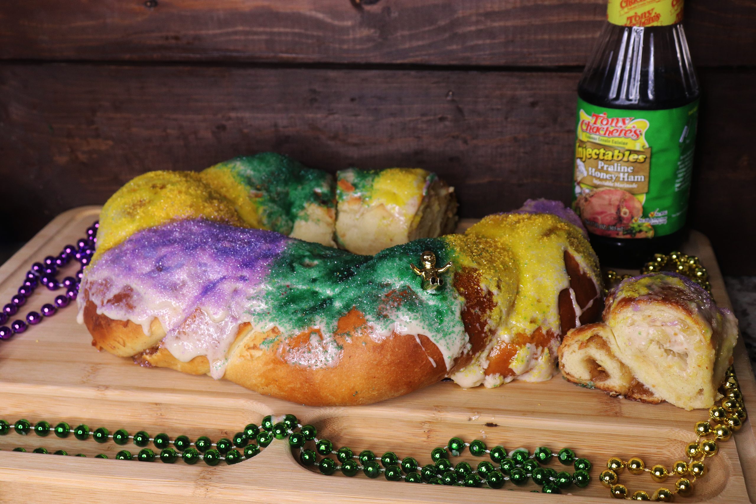 Apple & Cream Cheese Filled King Cake