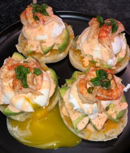 Crawfish Eggs Benedict