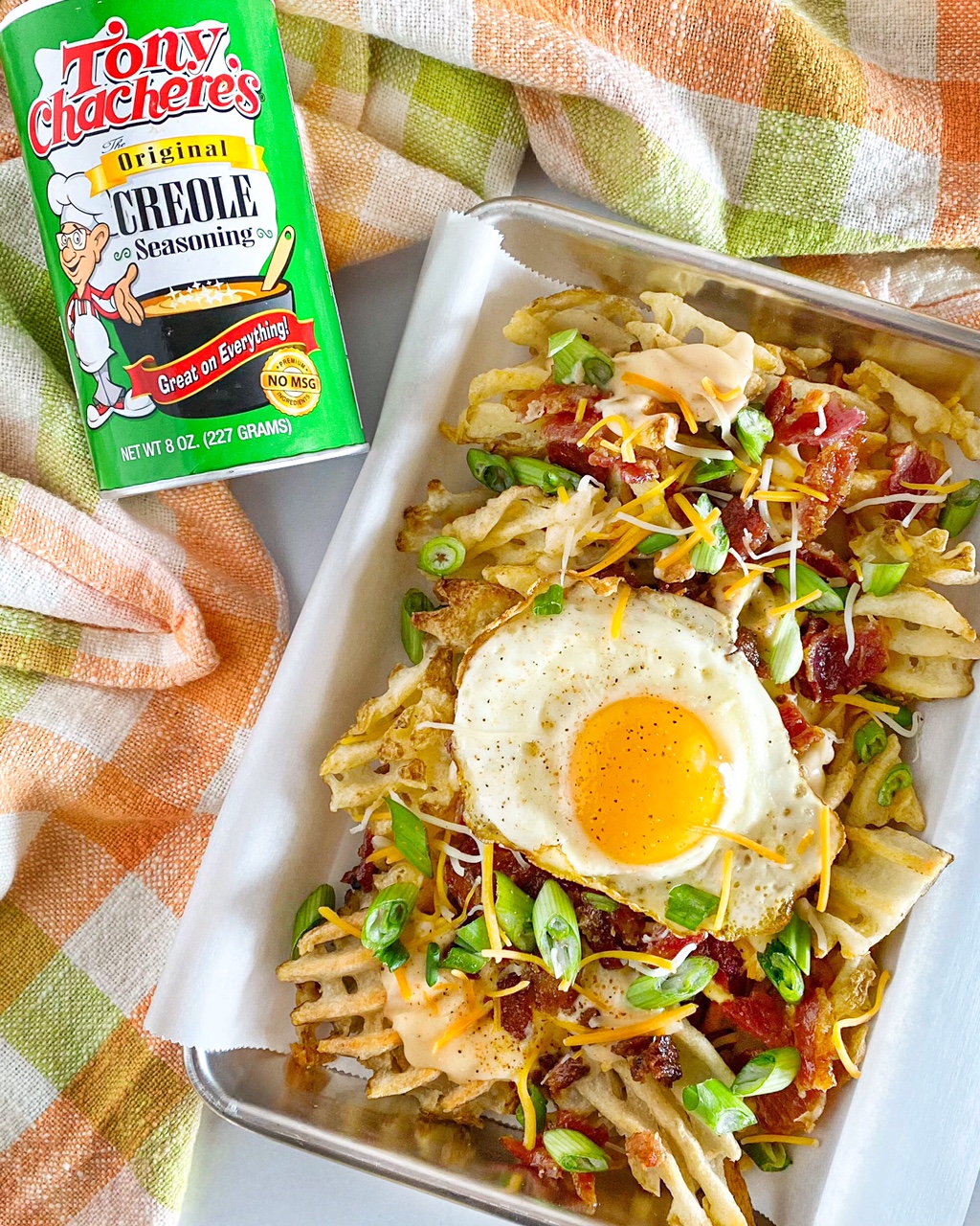 Creole Breakfast Nachos