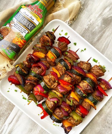 Air Fryer Creole Beef Kabobs