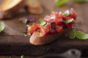 Roasted Italian Tomato Bruschetta