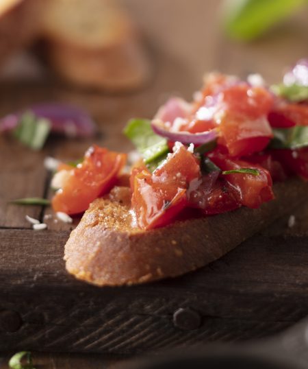 Roasted Italian Tomato Bruschetta