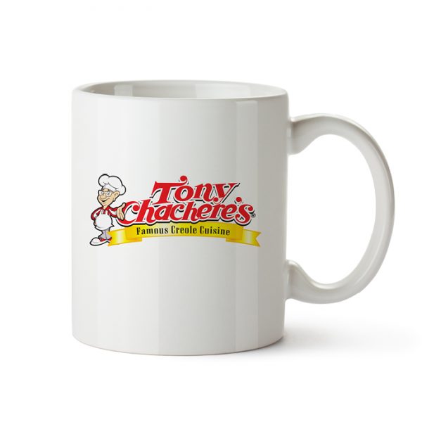 Ceramic Coffee mug with Tony Chachere's logo