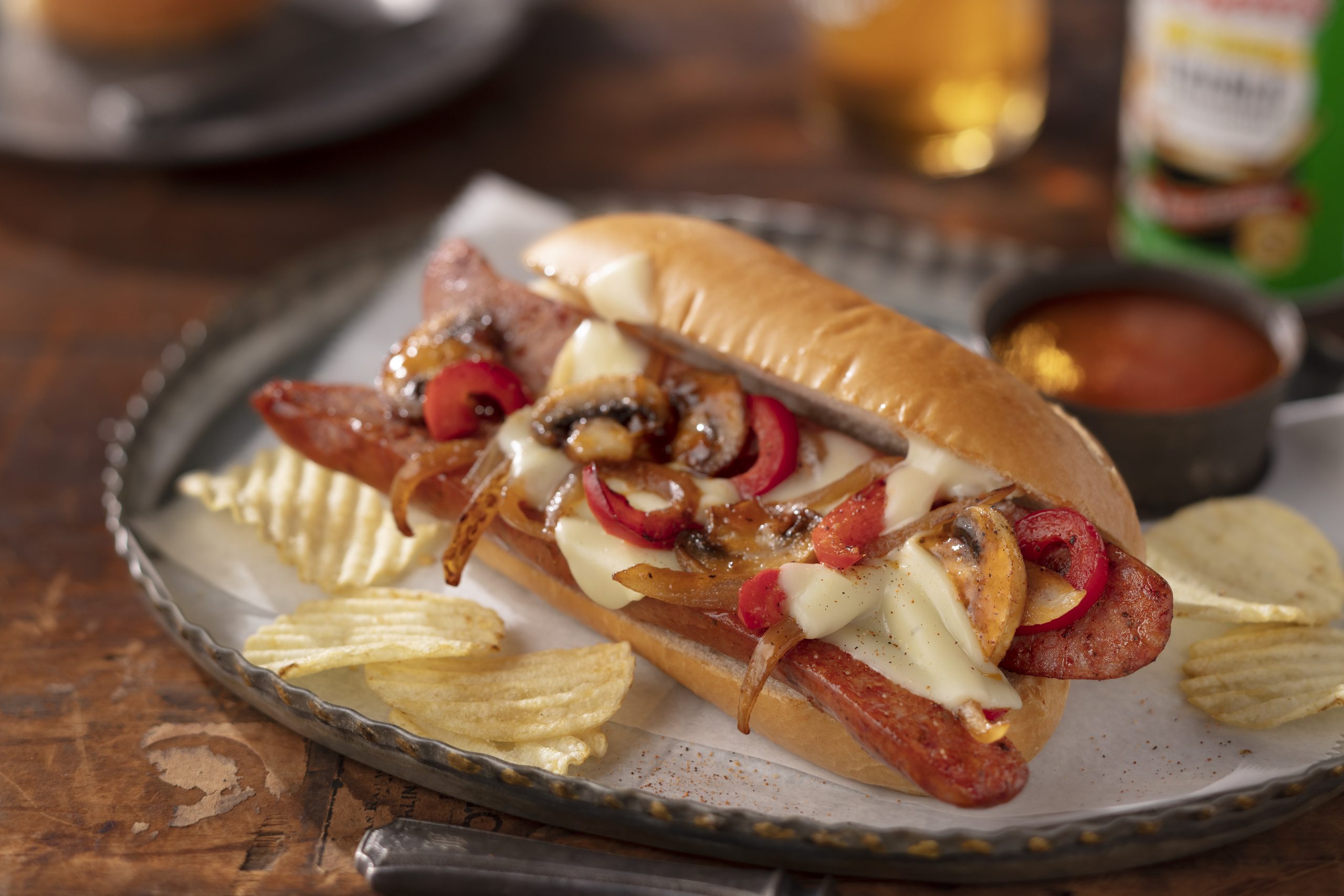 Sausage Hoagies with Sweet French Veggies