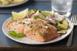 Broiled Ranch Salmon Fillets