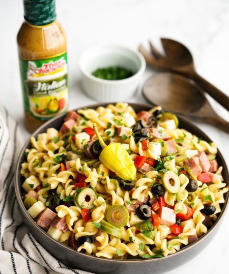 Muffuletta Pasta Salad