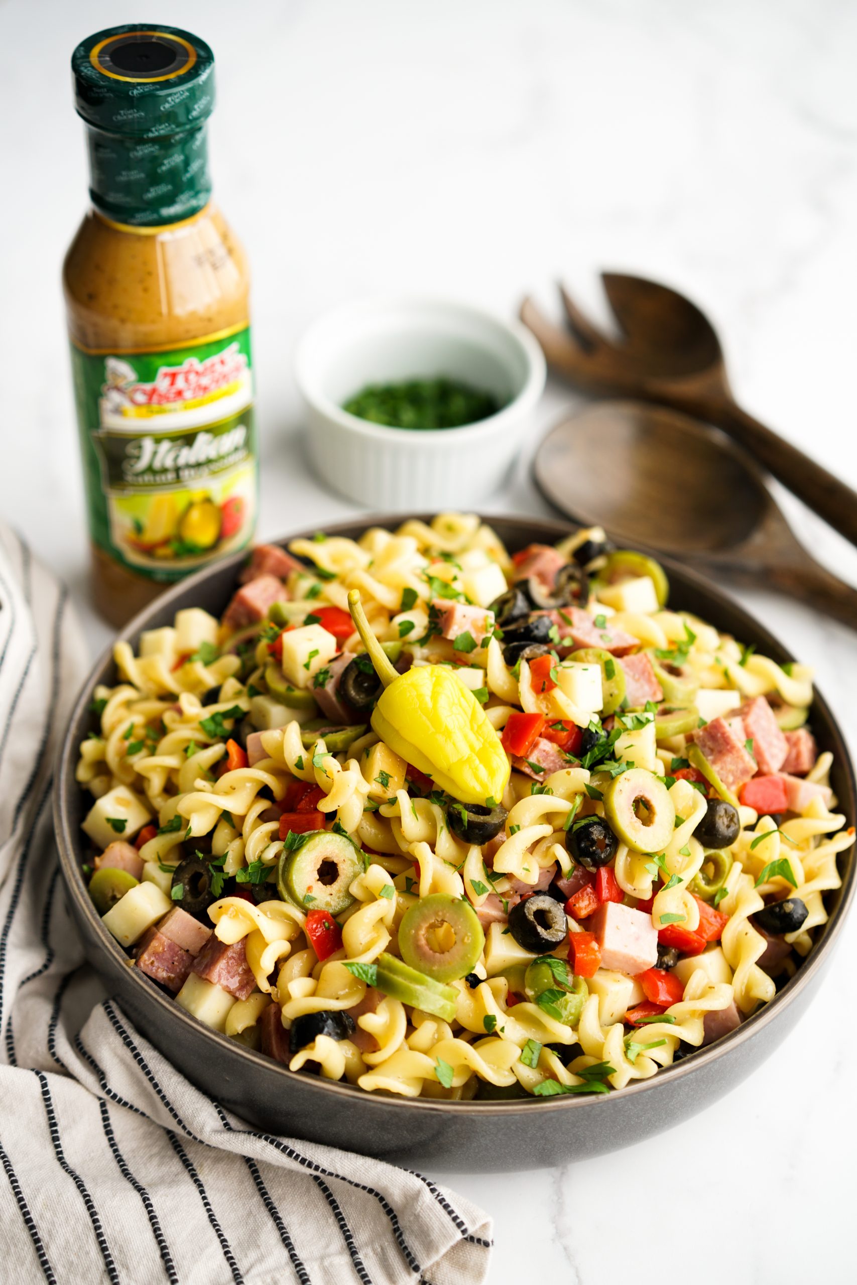 Muffuletta Pasta Salad