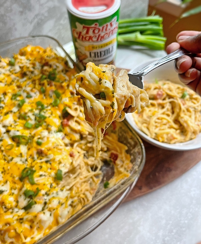 Cajun Chicken Spaghetti Bake