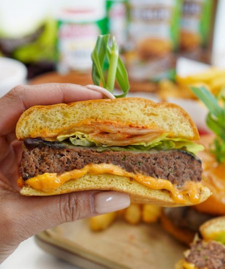 Korean BBQ-Style Hamburgers