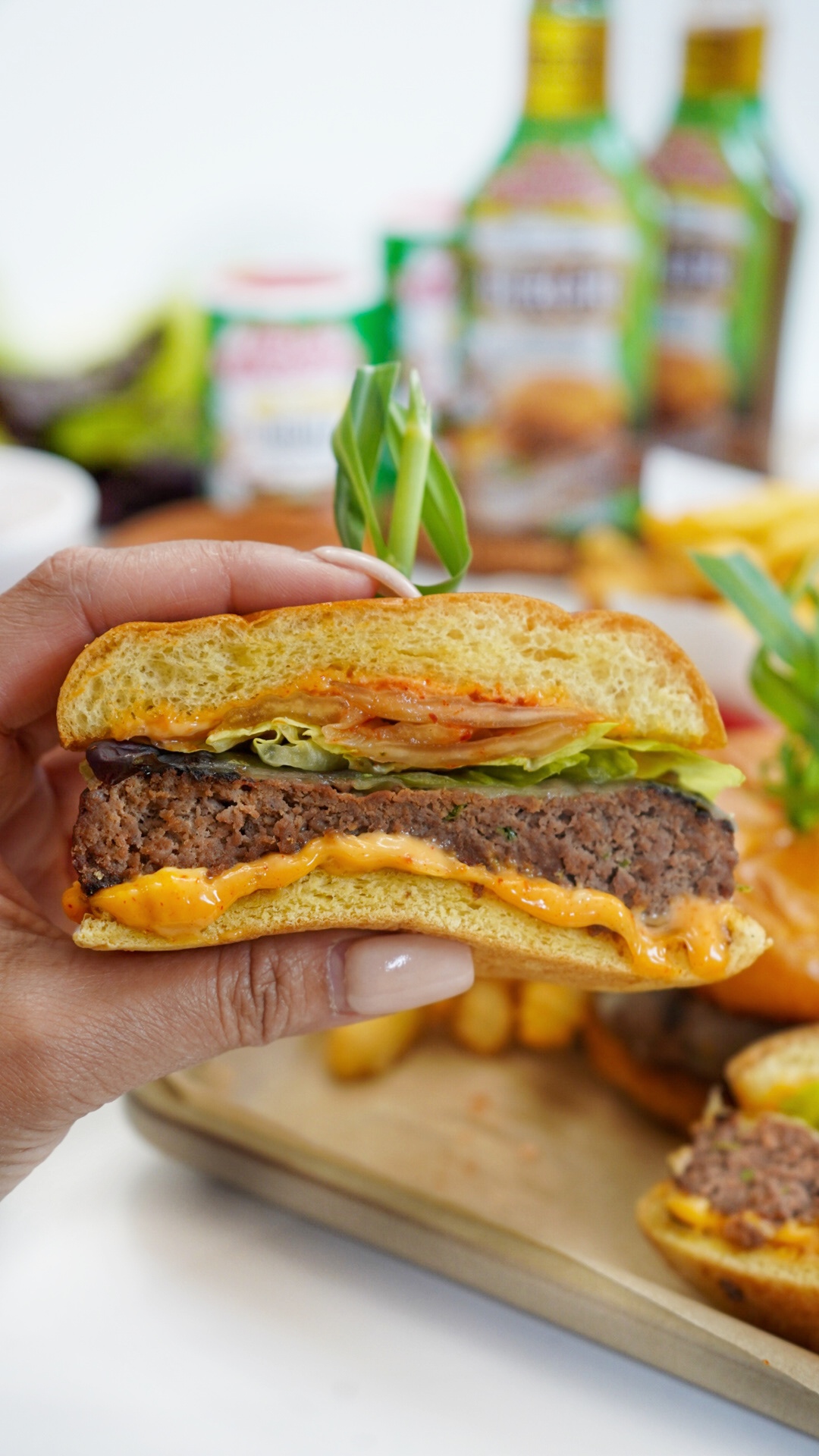 Korean BBQ-Style Hamburgers