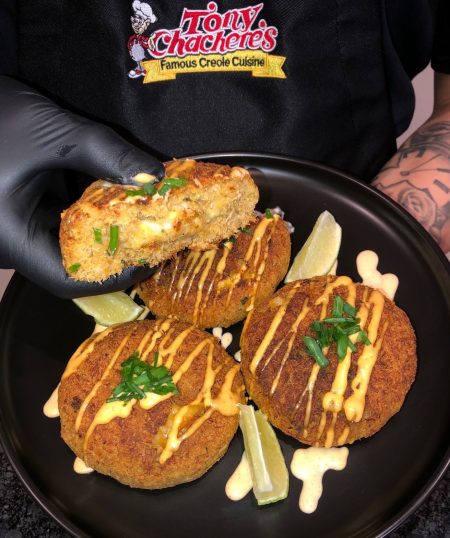 Boudin Stuffed Crab Cakes