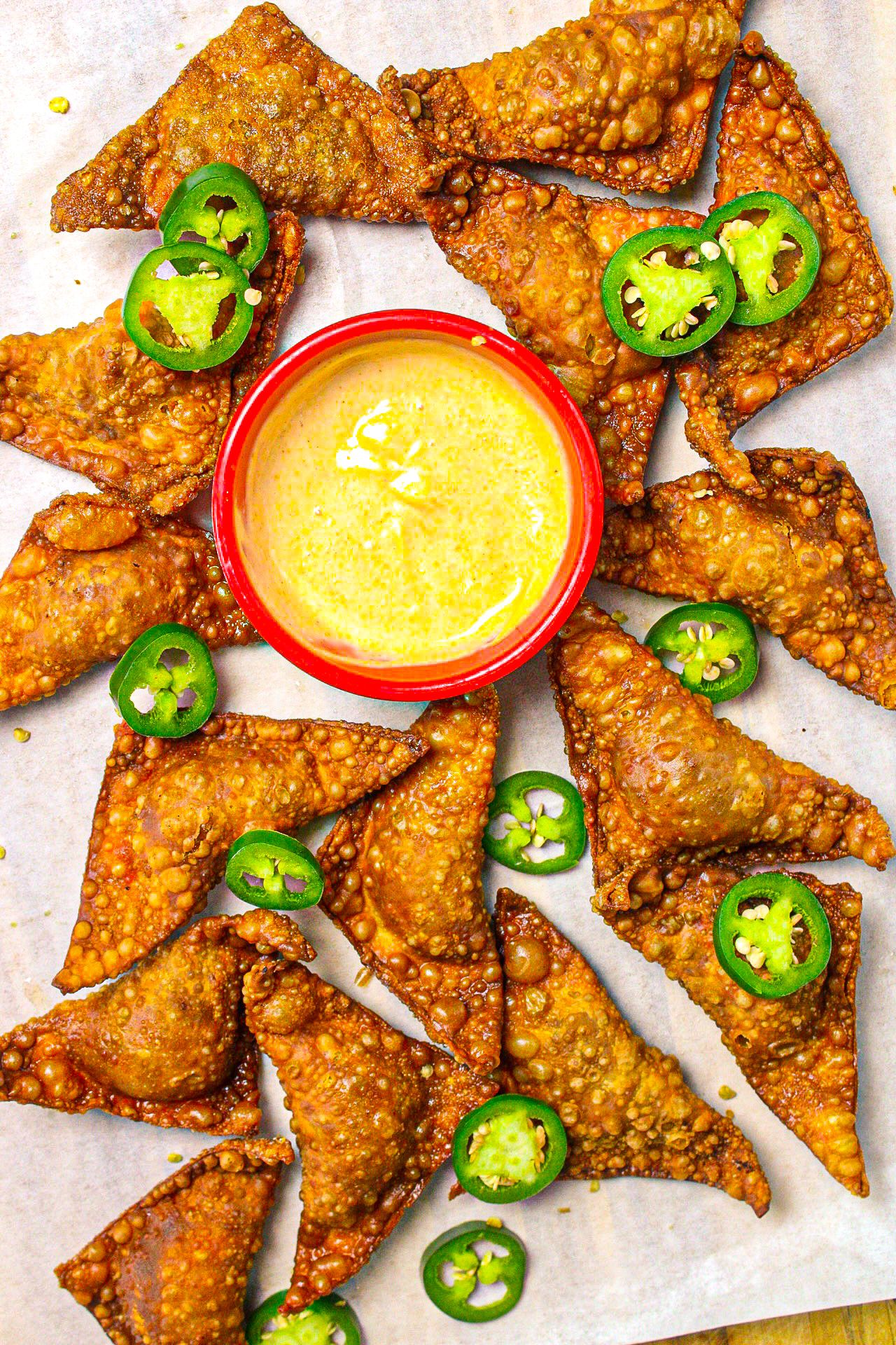 Chili Beef Wontons