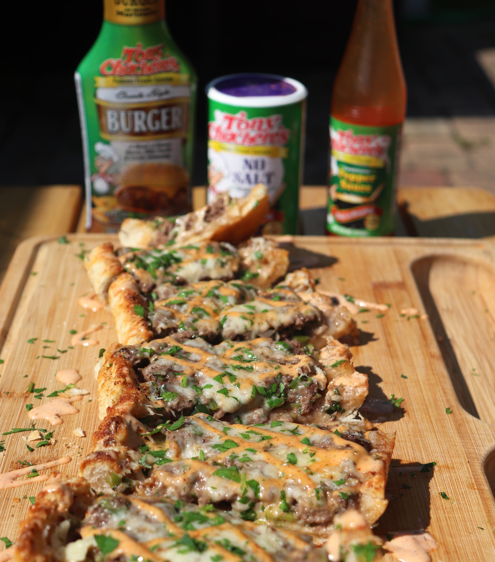 Cheeseburger Stuffed French Bread