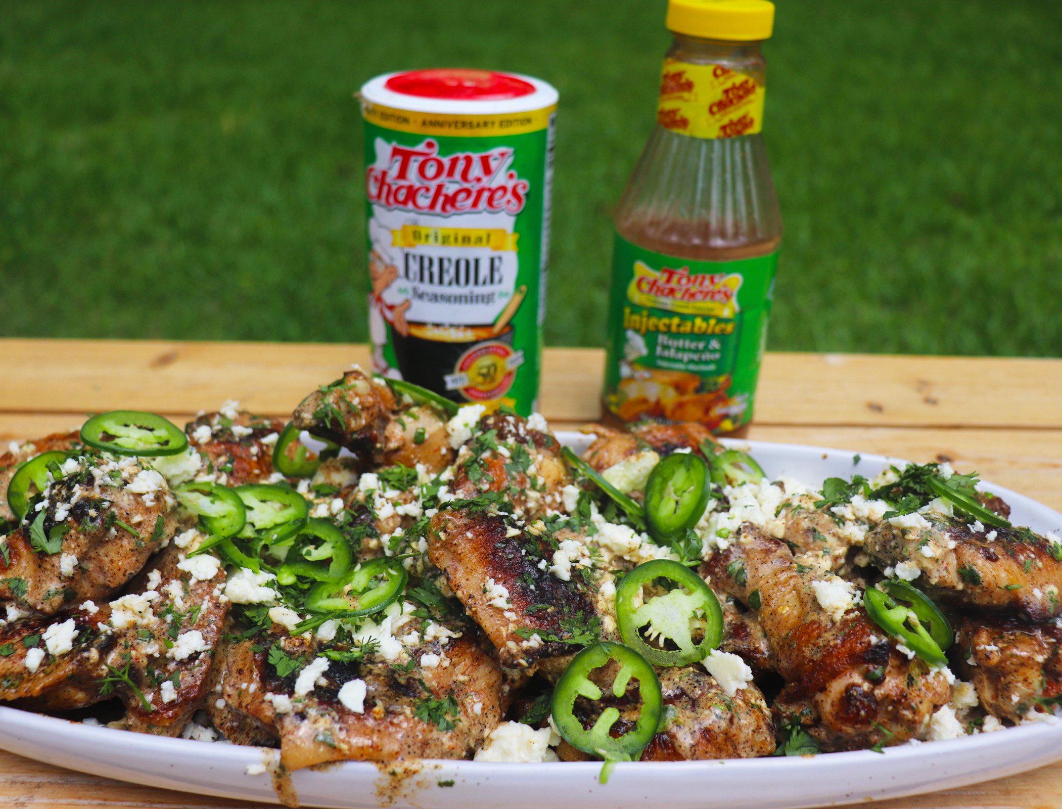 Creole-Elote Style Party Wings