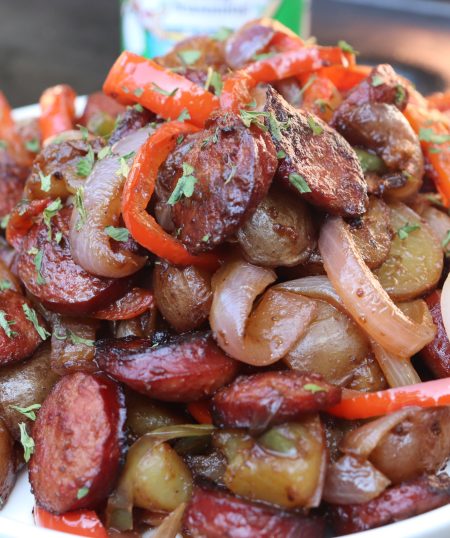 One Pot Sausage, Peppers & Potatoes