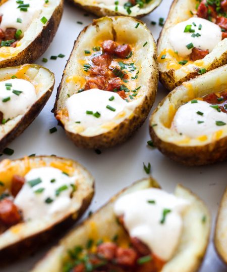 Cajun Grilled Andouille Potato Skins