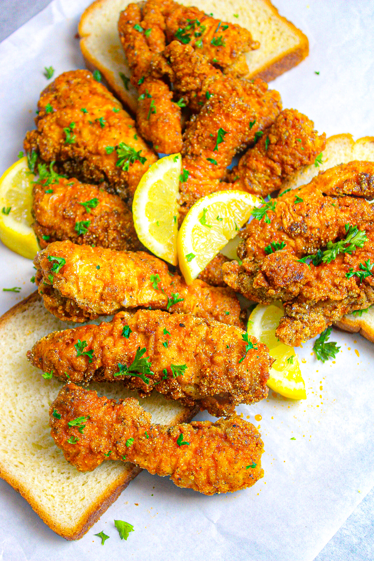 Fried Buffalo Catfish Nuggets