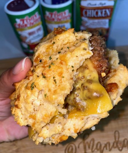 Cajun Cheddar Biscuit Chicken Sandwiches