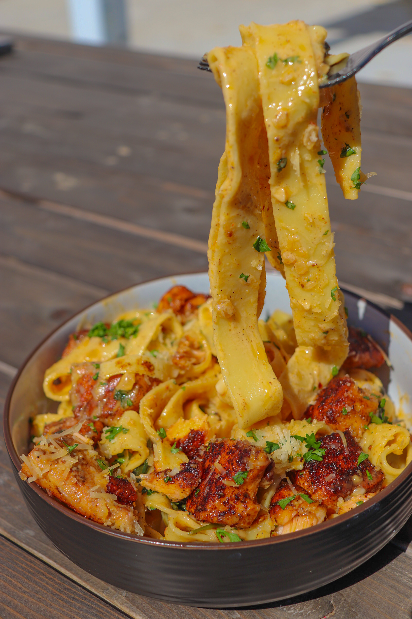 Blackened Salmon Pasta