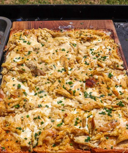 Chicken Alfredo Pizza