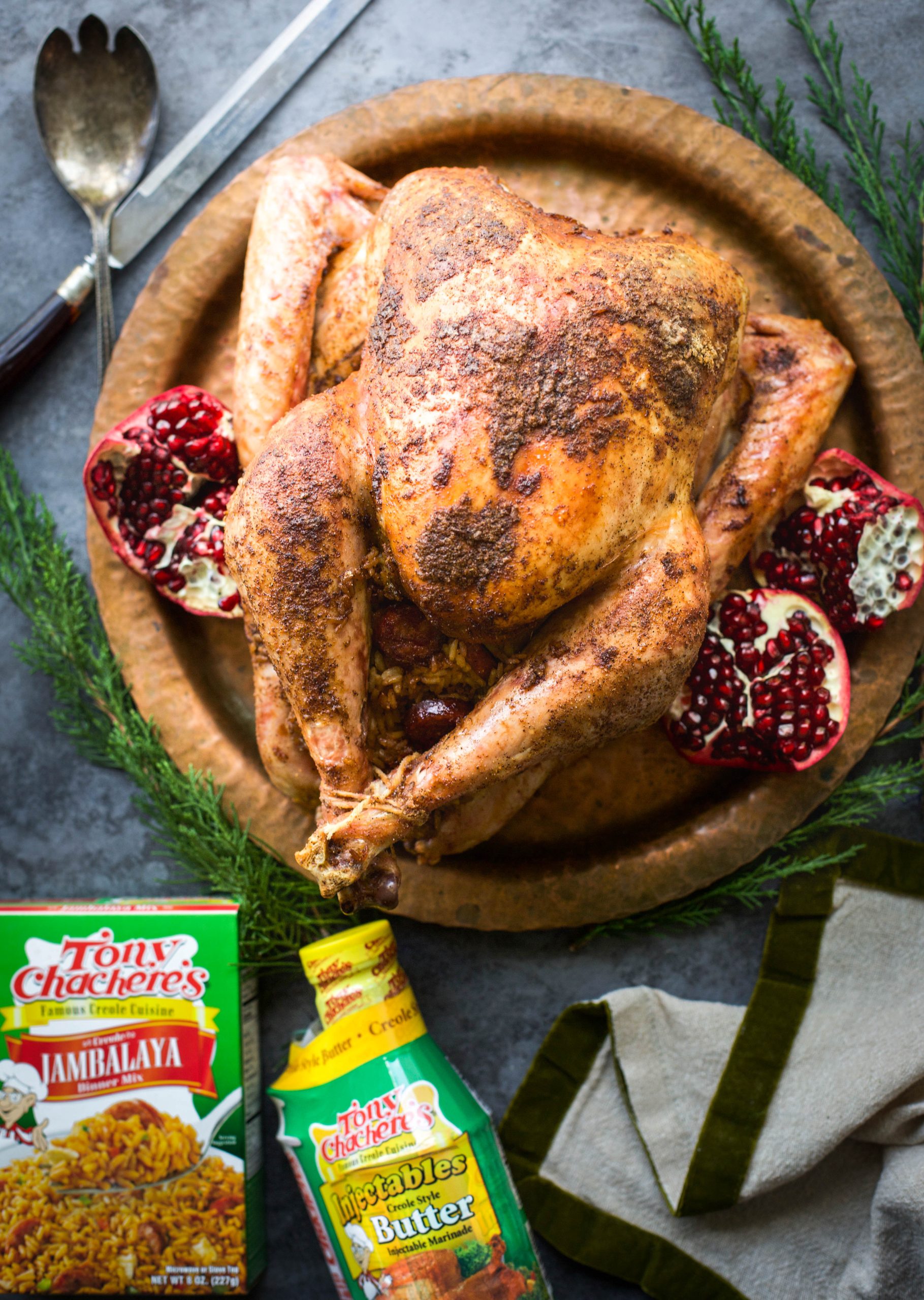 Cajun Jambalaya Stuffed Roasted Turkey
