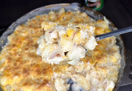Skillet Bacon Mac N Cheese