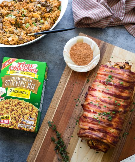 Bacon Wrapped Stuffed Pork Loin