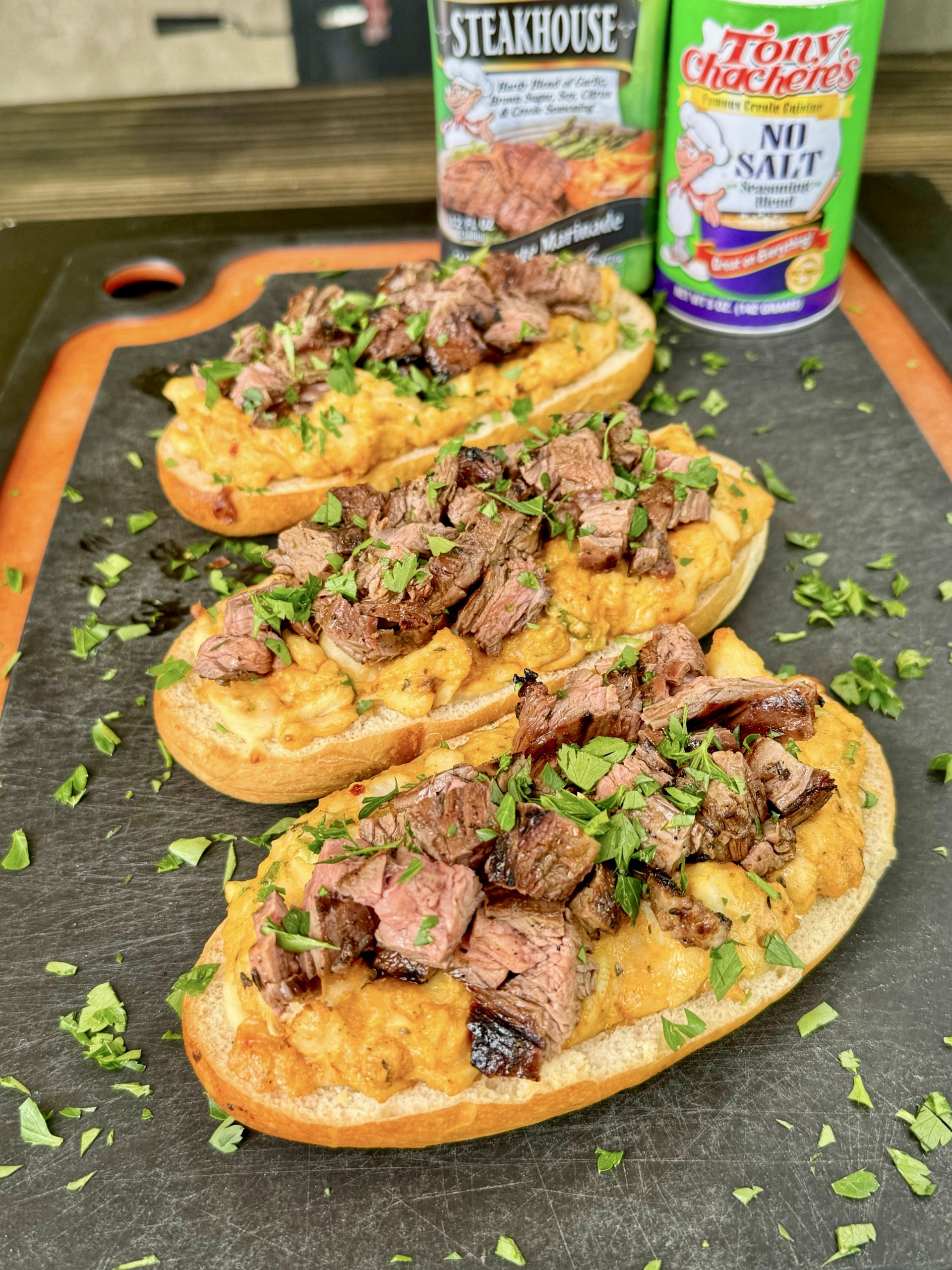 Cajun Crab Stuffed Steak Bread