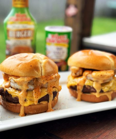 Jalapeno Cheddar Cajun Shrimp Burgers
