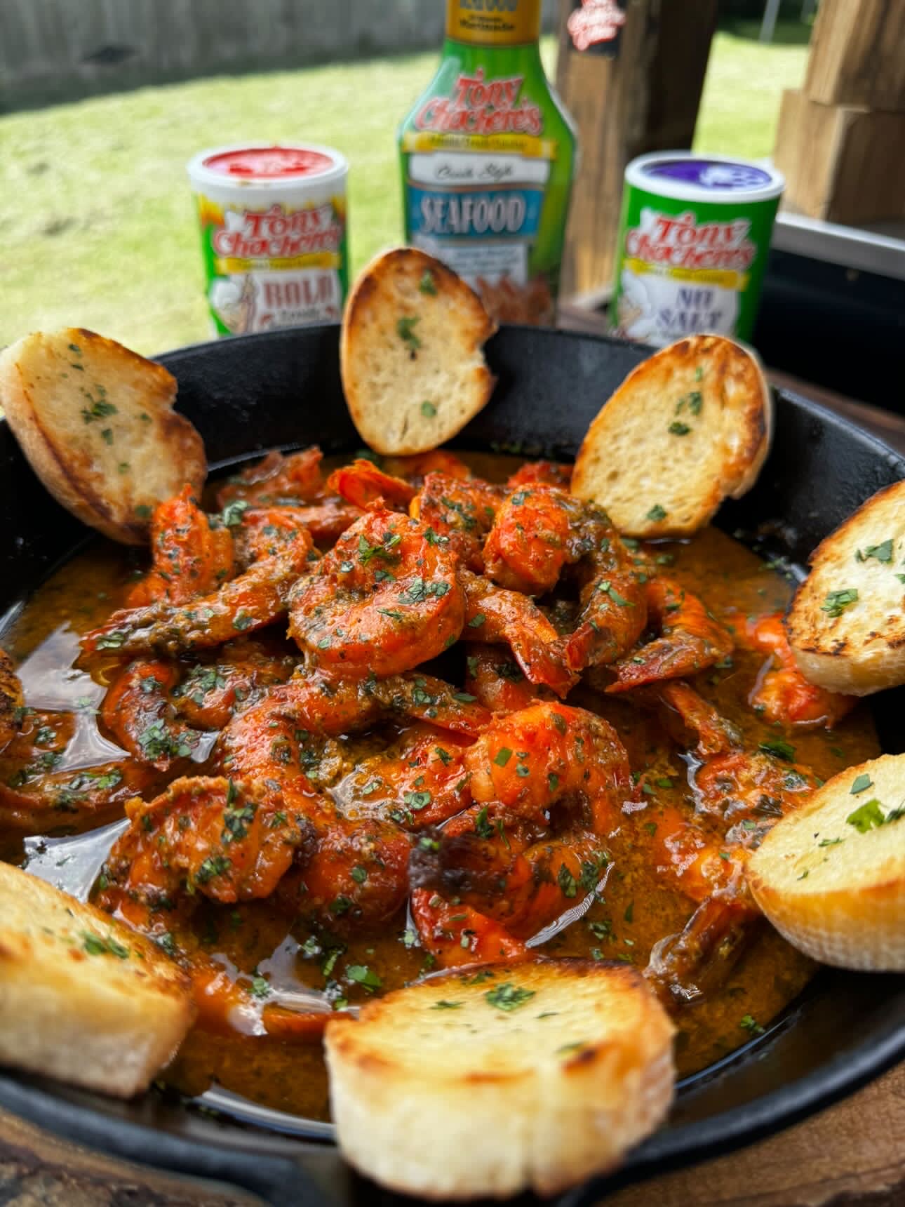 Cajun Garlic Butter Smoked Shrimp