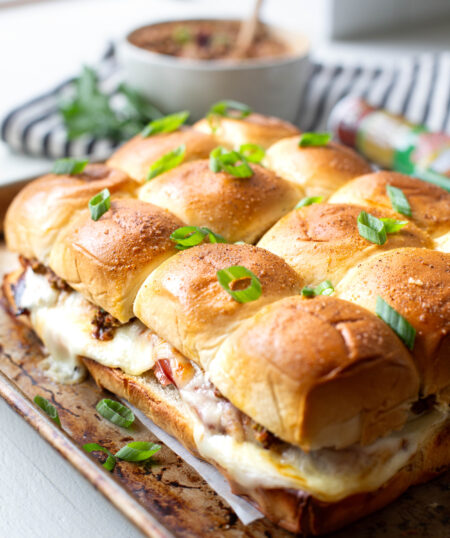 Grilled Chicken Muffuletta Sliders