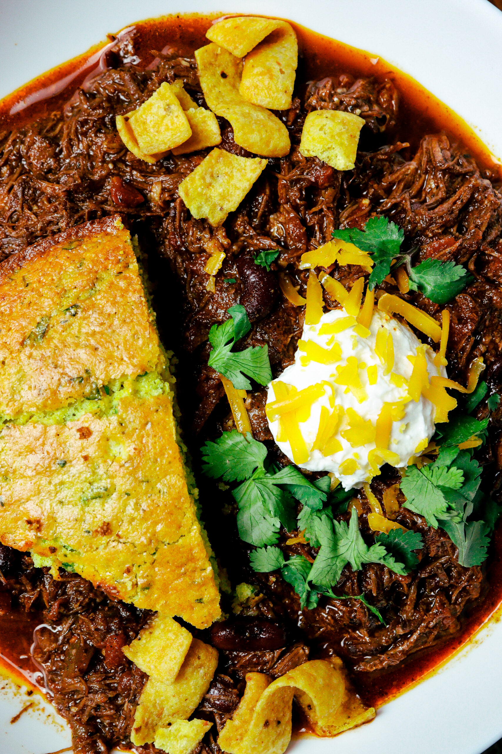 Instant Pot Beef Chili with Jalapeno Cornbread