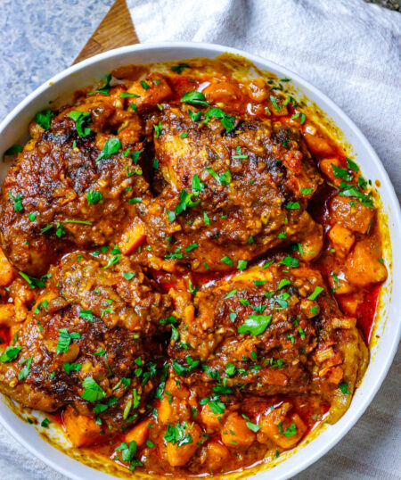 Cajun Chicken Curry With Sweet Potatoes